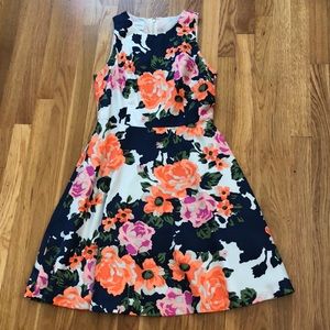 Donna Morgan Fit & Flare Floral Dress